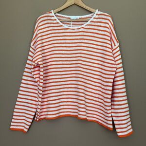 {Miracle} Striped Knit Sweater Relaxed Fit - Womens Small / Medium - NWT